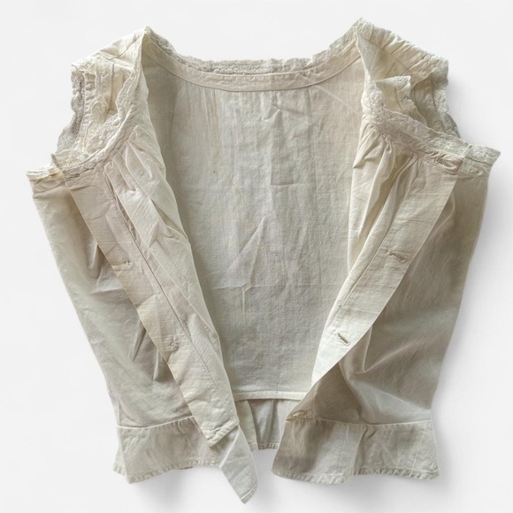 Vintage Antique Edwardian early 1900s Button up Corset Cover - Picture 2 of 8